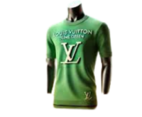 louis vuitton slime green market t shirt